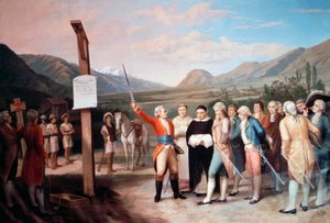 Fundación de la ciudad de Ibarrada por Cristóbal de Troya en 1606, Ecuador de Unbekannt Unbekannt