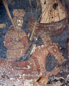 Fresco en iglesia en Deliana, Creta, Grecia