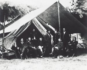General Ulysses Grant y su personal en City Point, verano de 1864, Guerra Civil Americana, EE.UU. de Unbekannt Unbekannt