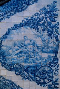 Azulejos vidriados del Palacio de los Condes de Estoi, Estoi, Portugal