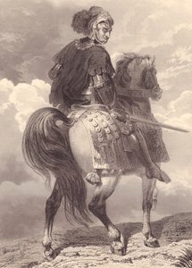 Retrato del líder militar y político italiano Gian Giacomo Trivulzio (1440-1518), grabado de Unbekannt Unbekannt
