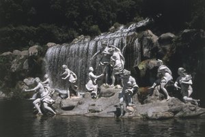 Italia, Región de Campania, Caserta, Palacio Real, Fuente de Diana y Acteón de Unbekannt Unbekannt