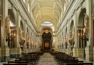 Italia, Región de Sicilia, Palermo, catedral, interior, nave de Unbekannt Unbekannt