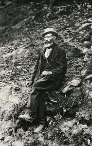 Jean-Antoine Carrel (1829-1890 Valtournenche), montañero del Valle de Aosta, quien hizo el primer ascenso a la cumbre del Matterhorn desde el lado italiano, 16 de agosto de Unbekannt Unbekannt