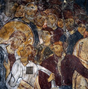 Jesús y los Apóstoles, frescos dentro del monasterio de Panagia Antifonitria, Myriokefala, Creta, Grecia de Unbekannt Unbekannt