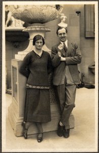 Lady Rachel Cavendish y Viscount Stuart of Findhorn (foto en blanco y negro) de Unbekannt Unbekannt