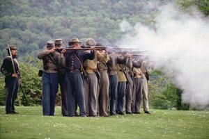 Recreación moderna de la Batalla de Gettysburg de Unbekannt Unbekannt