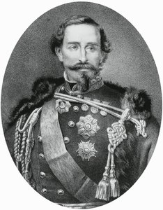 Retrato de Alfonso Ferrero della Marmora (1804-1878), general y político italiano, grabado