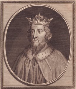 Retrato de Alfredo el Grande (849-889), Rey de Wessex, Reino Unido, grabado en cobre por John Goldar (1729-1795)