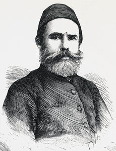 Retrato de Djevet Pasha, Ministro del Interior del Imperio Otomano de Unbekannt Unbekannt