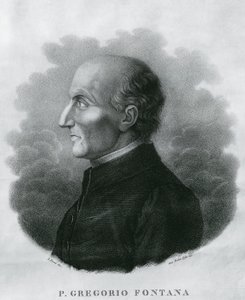Retrato de Gregorio Fontana (1735-1803), matemático italiano, grabado