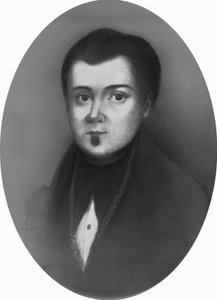Retrato de Jacopo Ruffini (1805-1833), médico y patriota italiano, grabado