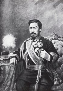 Retrato del emperador japonés Meiji (Mutsuhito) de Unbekannt Unbekannt