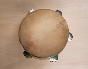 Tammorra, instrumento de percusión construido en el taller del luthier Pasquale Scala en Praiano, Campania. Italia, siglo XX de Unbekannt Unbekannt