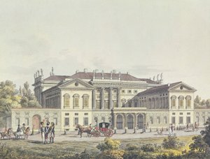 Vista de la Villa Reale en los jardines públicos, Milán, Italia de Unbekannt Unbekannt
