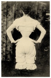 Mujer con corsé c.1865 de Unbekannt Unbekannt