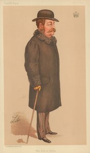 El Conde de Sefton, 3 de mayo de 1894, caricatura de Vanity Fair de Liborio Prosperi