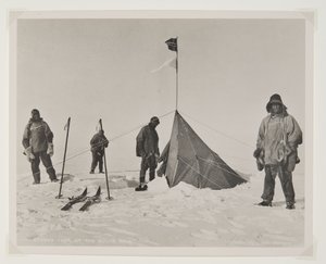 La tienda de Amundsen en el Polo Sur de Lieutenant Henry Robertson  Bowers