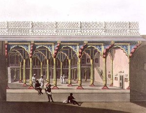 Fachada Oeste del Palacio de Tippoo, Bangalore, lámina 10 de 