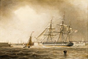HMS "Raleigh de Lieutenant Robert Strickland Thomas