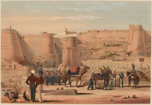 Asalto a Ghuznee: La mañana después de la acción, 23 de julio de 1839 de Lieutenant Thomas (after) Wingate