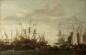 Un Keelhauling, según la Tradición no atestiguada, del Médico del Barco del Almirante Jan van Nes