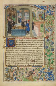 El autor escucha la historia de Gillion de Trazegnies de Lieven van Lathem