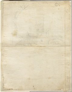 Boceto para San Giovanni in Laterano (verso)