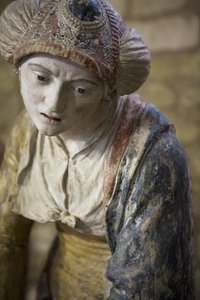 Mujer santa con un bonete de Ligier Richier