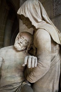 Piedad, detalle de Ligier Richier
