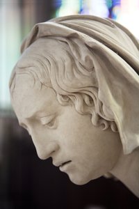 El entierro y el desmayo de la Virgen, (detalle) cabeza de Salomé