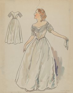 Vestido, c. 1936 de Lillian Causey