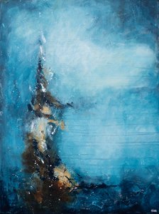 Flujo abstracto azul intenso de Lillian Christiansson
