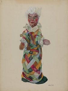 Títere de mano de payaso de Lillian Stahl