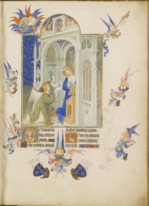 La Anunciación Les Très Riches Heures du duc de Berry