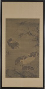 Gansos Nadando de Lin Liang