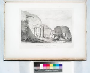 Tumba en el Sur de la Ciudad, Petra de Linant (Linant Pasha) Bellefonds