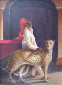 Chófer y guepardo