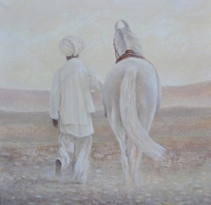 Rabari y caballo blanco de Lincoln Seligman