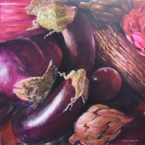 Naturaleza muerta, berenjena de Lincoln Seligman