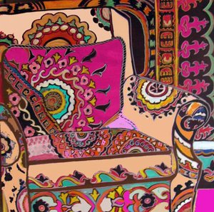 Silla Suzani, 2009 (técnica mixta) de linda arthurs