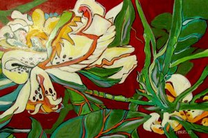 Flor blanca, 2016 (técnica mixta)