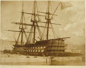 H.M.S. Duke of Wellington en Keyham, Inglaterra. de Linnaeus Tripe