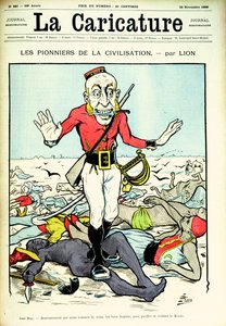 Pioneros de la civilización, John Bull trayendo paz y civilización al mundo, portada de la revista 