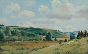 Paisaje de verano cerca de Dedham, entre 1849 y 1855 de Lionel Constable