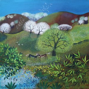 Ráfaga de primavera, 2025 (acrílicos sobre lienzo) de Lisa Graa Jensen