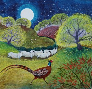 Mr. Handsome, 2024 (acrílicos sobre lino) de Lisa Graa Jensen