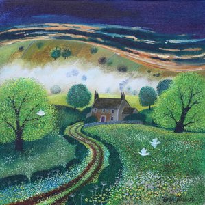 Smoky Valley, 2024 (acrílicos sobre lienzo) de Lisa Graa Jensen