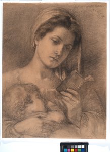 Helena y Rodman, c. 1890 (grafito sobre papel verjurado) de Lisa Ramona Stillman