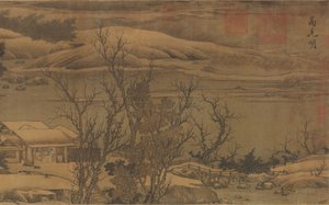 Ríos y montañas bajo nieve fresca, ca. finales del siglo XII de Liu Songnian